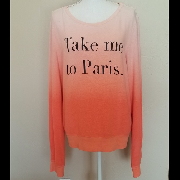 Wildfox Tops - Wildfox Take Me To Paris sweater